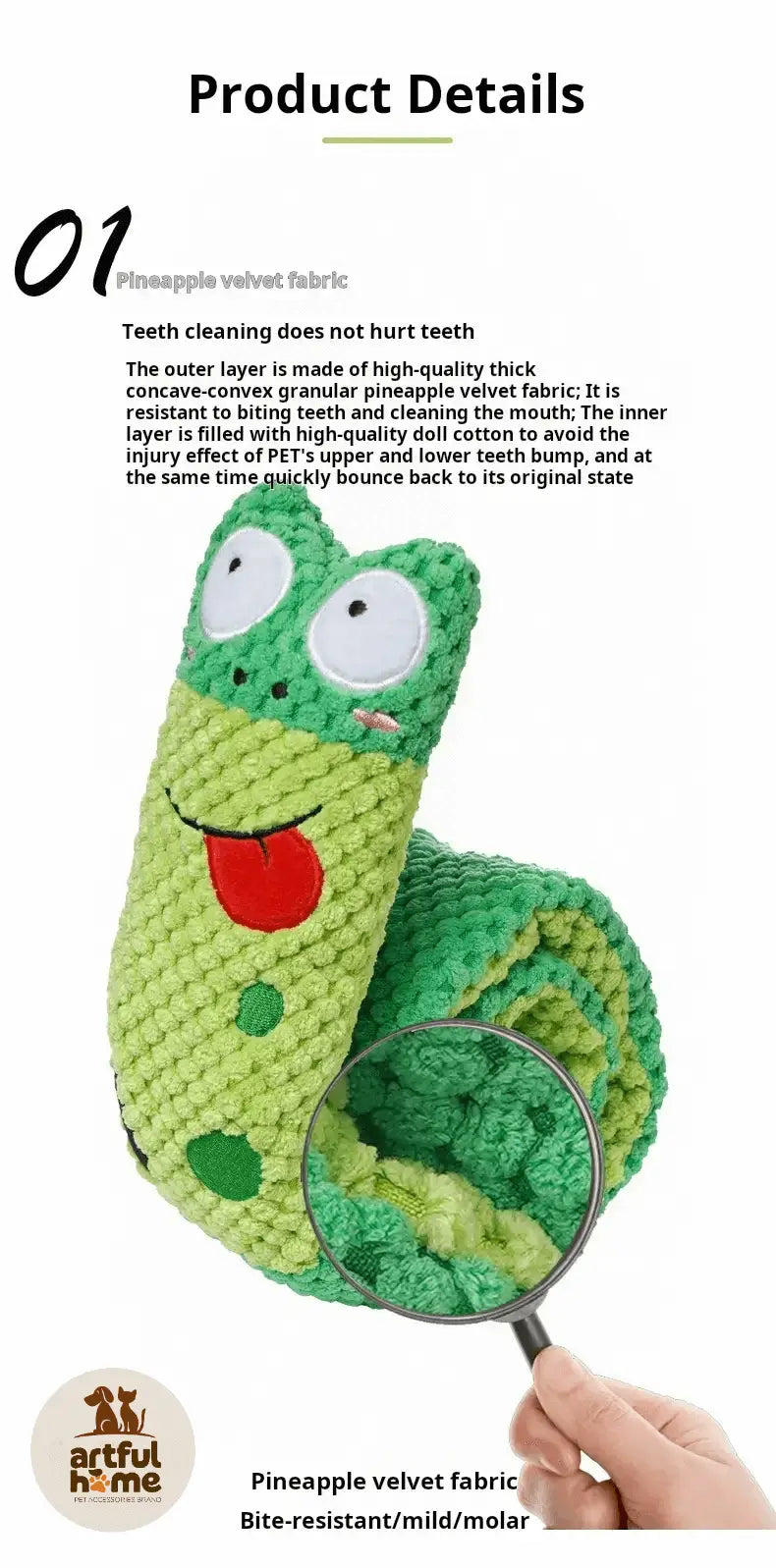 Roll-up treat toy 'Snail'