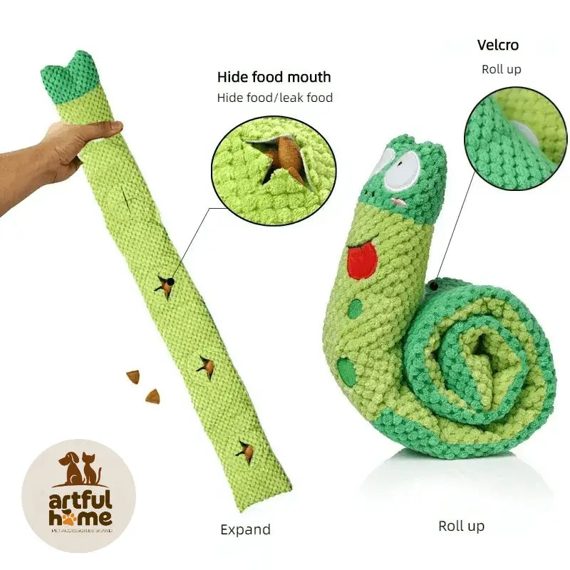 Roll-up treat toy 'Snail'