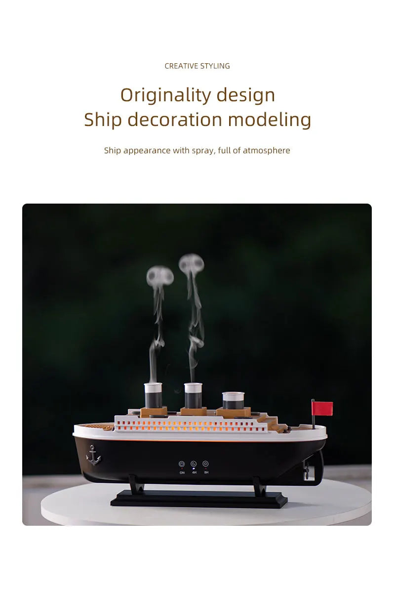 Titanic Ship Model Decoration Air Humidifier 250ml