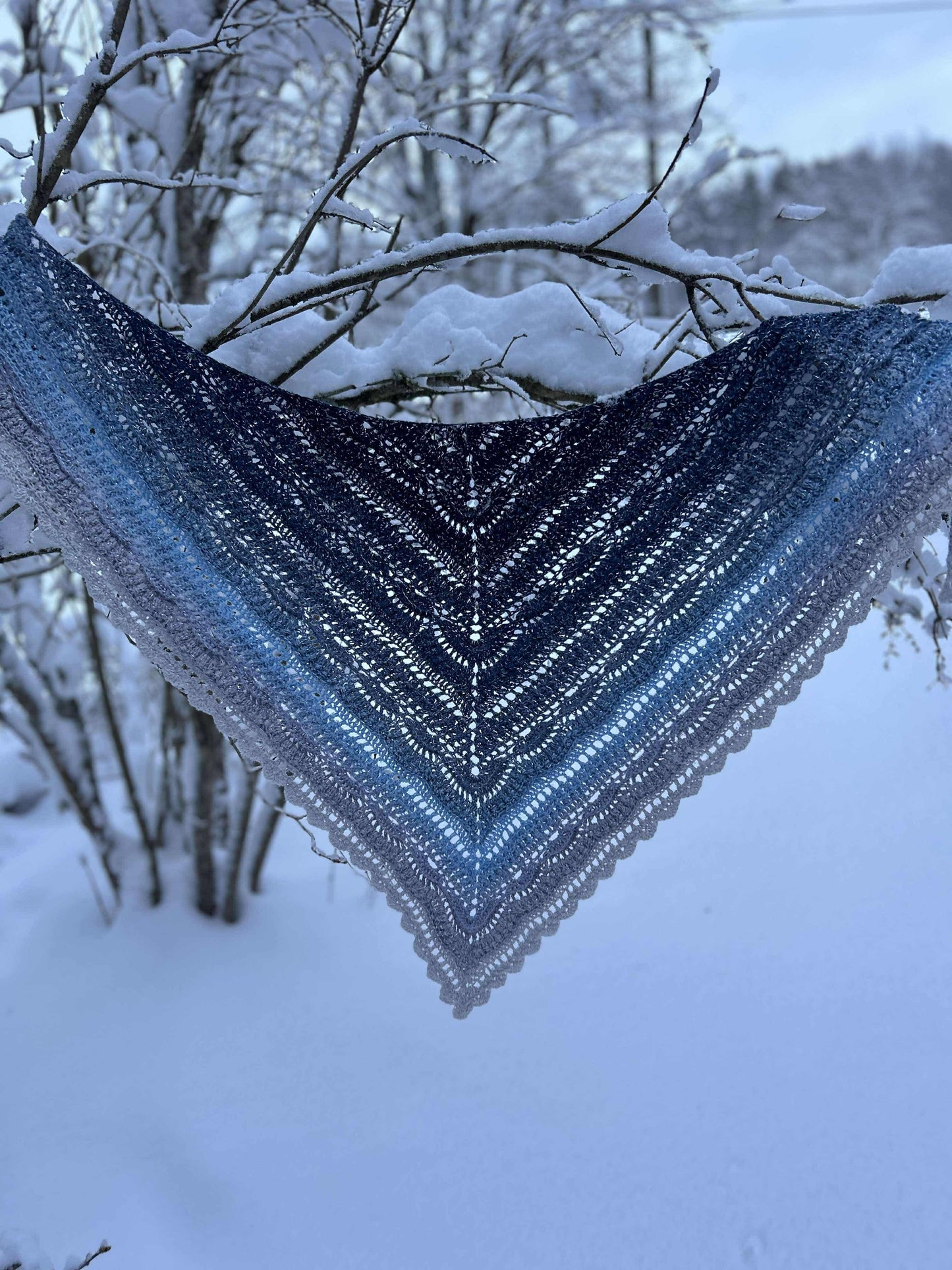 Crochet shawl Inverno